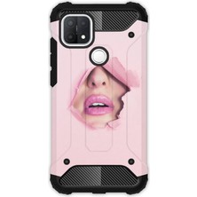 Egstech Oppo A15 - Oppo A15S Kılıf Army Tank Full Koruma Antishock - Saklı Aşk