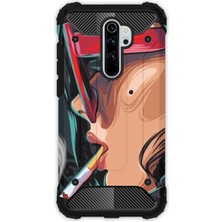 Egstech Xiaomi Redmi Note 8 Pro Kılıf Army Tank Full Koruma Antishock - Cool Girl