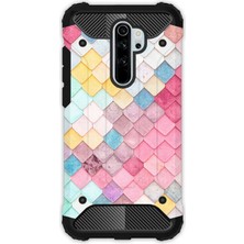 Egstech Xiaomi Redmi Note 8 Pro Kılıf Army Tank Full Koruma Antishock - Renkli Çatı