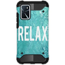 Egstech Oppo A16 Kılıf Army Tank Full Koruma Antishock - Relax Mermer