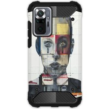 Egstech Xiaomi Redmi Note 10 Pro Kılıf Army Tank Full Koruma Antishock - Art Collage