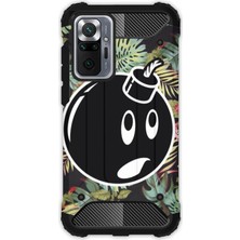 Egstech Xiaomi Redmi Note 10 Pro Kılıf Army Tank Full Koruma Antishock - Bomb Flower