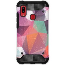 Egstech Samsung Galaxy A20 - A30 Kılıf Army Tank Full Koruma Antishock - Abstract