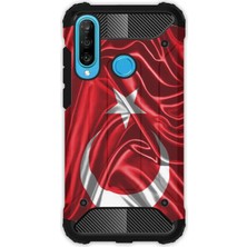 Egstech Huawei P30 Lite Kılıf Army Tank Full Koruma Antishock - Şanlı Türk
