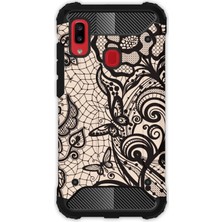 Egstech Samsung Galaxy A20 - A30 Kılıf Army Tank Full Koruma Antishock - Pinkmandala