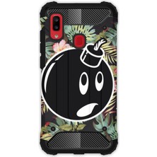 Egstech Samsung Galaxy A20 - A30 Kılıf Army Tank Full Koruma Antishock - Bomb Flower