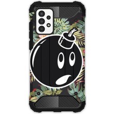 Egstech Samsung Galaxy A52 Kılıf Army Tank Full Koruma Antishock - Bomb Flower