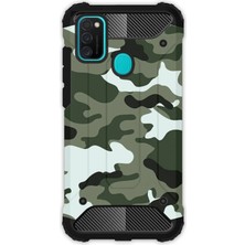 Egstech Samsung Galaxy M21 / M30S Kılıf Army Tank Full Koruma Antishock - Trend Kamuflaj