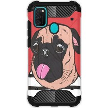 Egstech Samsung Galaxy M21 / M30S Kılıf Army Tank Full Koruma Antishock - Uyuşuk Pug