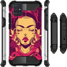 Egstech Samsung Galaxy M31S Kılıf Desenli Antishock Crash Kapak - Frida Mandala
