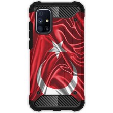 Egstech Samsung Galaxy M51 Kılıf Army Tank Full Koruma Antishock - Şanlı Türk