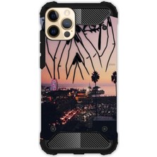 Egstech Apple iPhone 12 Pro Max Kılıf Desenli Antishock Crash Kapak - Cloud Girl