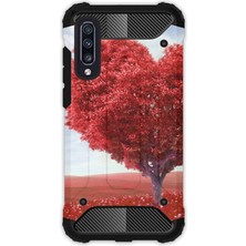 Egstech Samsung Galaxy A70 Kılıf Army Tank Full Koruma Antishock - Kalp Gölgesi