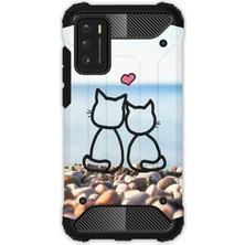 Egstech Xiaomi Poco M3 Kılıf Army Tank Full Koruma Antishock - Kedilerin Aşkı