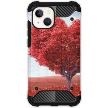 Egstech Apple iPhone 13 Kılıf Army Tank Full Koruma Antishock - Kalp Gölgesi
