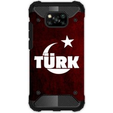 Egstech Xiaomi Poco X3 Pro - X3 Nfc Kılıf Desenli Antishock Crash Kapak - Tc Türk