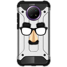 Egstech Xiaomi Redmi Note 9 Pro 5g Kılıf Desenli Antishock Crash Kapak - Funny Mask/gözlük