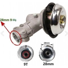 Motorlu Tırpan Redüktör Dişli Grubu 28 mm 9 Diş Çin Grupları Için Uyumludur.