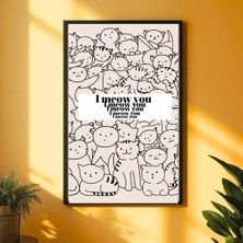 Besay A3 29,7X42 cm Çerçevesiz Poster-Meow