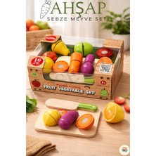 KoseToys Ahşap Sebze Meyve Seti 16PARÇA
