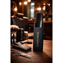 Valerio Moretti Valerıo Morettı Premium Saç & Sakal Tarağı – Taşınabilir Kılıflı Erkek Bakım Tarağı