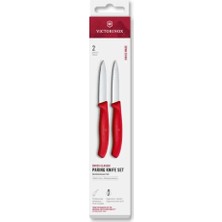 Vct-Victorinox 6.7691.2C1 Swiss Classic 2li Soyma Bıçağı Set, Kırmızı