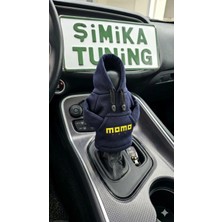 Momo Baskılı Otomobil Vites Poları - Hoodie Vites Topuz Kıyafeti _polar Vites Topuzu Kılıfı