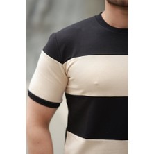 Deridün Yıldız Shoes Erkek Parçalı Renk Kısa Kollu Tişört