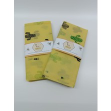 Todo Home Ikili Balmumu Saklama Bezi Kese Seti 23X35 cm & 17X23 cm – Doğal, Yeniden Kullanılabilir Gıda Koruyucu Bez