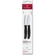 VCT-7613329191194-VICTORINOX 6.7693.2 Swiss Classic 2li Soyma Bıçağı Set, Siyah