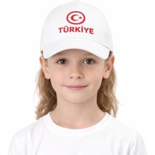 Reva Çocuk Kırmızı Türkiye Şapka – Ayarlanabilir Pamuklu Günlük Şapka 8/12 Yaş