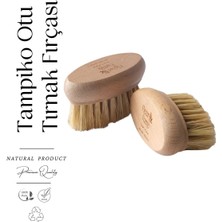 Fleur & Fume %100 Doğal & Vegan Tampiko Otu Tırnak Bakım Fırçası (Saklama Kesesi Hediye)