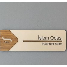 Csd Tasarım Ahşap Oda Kapı Isimliği Yönlendirme Tabelası Levhası Kişiselleştirilebilir