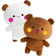 Bubu Ayıcık,pelüş Dudu Bubu,25 cm Kahverengi - Beyaz Yumuşak Ofis Hediyesi (Duduvebubu)