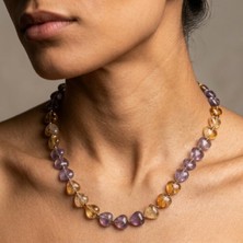 THEIA GemWorks Ardor - Ametist, Sitrin ve Hematit Kolye