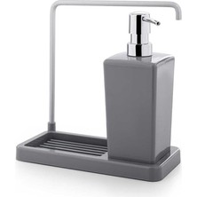 Luna Mutfak Sıvı Sabunluk, 420 Ml, 21 x 10 x 20 Cm, Gri