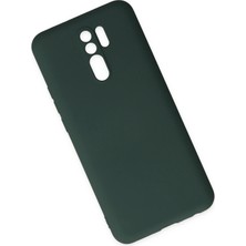 Vera Vtc  Xiaomi Redmi 9 Kılıf Nano Içi Kadife Silikon - Koyu Yeşil 965874