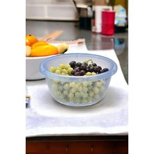 Home Badya & Bulaşık Leğeni & Hamur & Yoğurt Mayalama Kabı Çok Amaçlı Badya 6 Litre Mavi Mavi