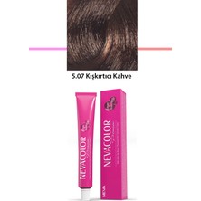 Aydogan's Premium 5.07 Kışkırtıcı Kahve - Kalıcı Krem Saç Boyası 50 G Tüp