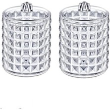 Up 2'li Silindir Pamuk Organizer - Diamond Serisi - Şık ve Pratik Pamuk Saklama Çözümü