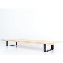 Dual Monitör Standı – Ikili Monitör Standı – Monitör Yükseltici – Mdf Lam – Safir Meşe – Wms2