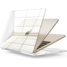 MacBook Air M4 13.6 Inç ile Uyumlu M4 (A3240) M3 (A3113) M2 (A2681) Polikarbonat Sert Koruyucu Çizilme ve Darbe Önleyici Kılıf (Super Şeffaf, 13.6 Inç 2022-2023-2024-2025)