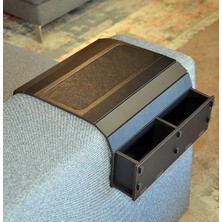 Katlanır Portatif Koltuk Başı Kumandalık Hazneli Yan Sehpa