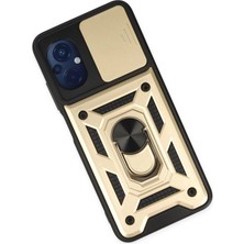 Vera Vtc  Xiaomi Poco M5 Kılıf Pars Lens Yüzüklü Silikon - Gold 965874
