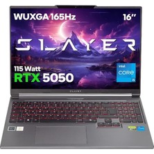 Garaj Slayer X5T-5050 C2 Intel Core I5 13500HX 32GB Ram 1tb SSD RTX5050 16" Wuxga 165Hz IPS Freedos Oyuncu Laptop