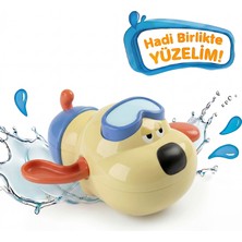 Bbsky 3'lü Sevimli Köpek Banyo Oyuncakları - Premium Abs Plastik ve Bpa Içermez - Kurmalı Mekanizmalı Su Üstünde Yüzen Eğitici Bebek Duş Seti - El-Göz Koordinasyonu Geliştiren Eğlenceli Banyo Arkadaşları