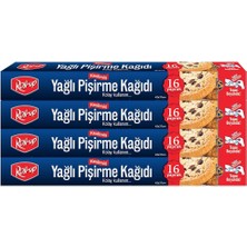 Kesilmiş Yağlı Pişirme Kağıdı 16 Yaprak 4lü Kutu Set