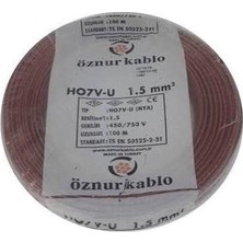 Kablo 1,5 Mm2 Nya Tek Damar Kahve 100M