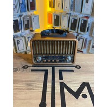 Avcı Teknoloji Market Nostaljik Dikey Izgaralı Radyo Bluetooth Fm Am Sw USB Tf Kart Destekli