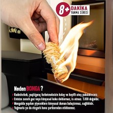 Soba, Şömine, Mangal Tutuşturucu 50 Adet 700 gr - Jel ve Çıra Alternatifi Doğal Odun Yünü